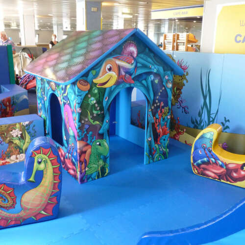 Soft play, play house, ocean shapes - children playground