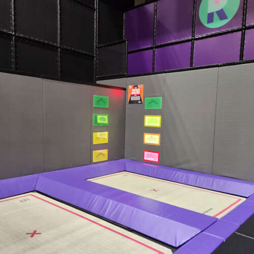 Walk Wall with interactive targets ELI Play trampolines