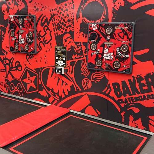 Interactive game trampoline park Cardio Wall