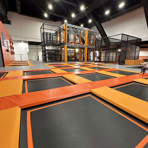 Two storey ninja course in trampoline park ELI Play